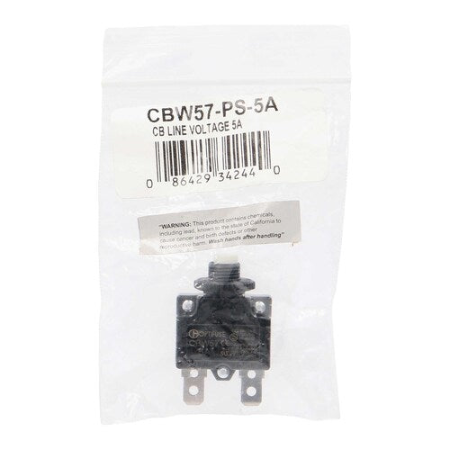 Install Bay CBW57-PS-5A Miniature Line-Voltage Circuit Breaker - 5 Amp