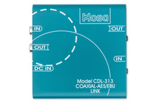 Charger l'image dans la galerie, Hosa CDL-313 S/PDIF Coax to AES/EBU Digital Audio Interface