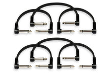 Charger l'image dans la galerie, Hosa CFP-112 Flat Guitar Pedalboard Patch Cable Right Angle to Right Angle 12"