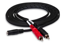 Load image into Gallery viewer, Hosa CFR-210 Stereo Breakout Cable - 3.5mm TRS Female to Dual RCA Male - 10 foot