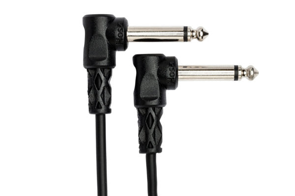 Hosa CFS-606 Guitar Pedalboard Patch Cable - Right Angle to Right Angle - 6 inch (6-pack)