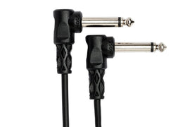 Hosa CFS-606 Guitar Pedalboard Patch Cable - Right Angle to Right Angle - 6 inch (6-pack)