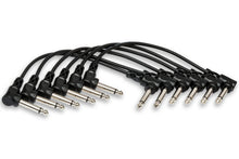 Charger l'image dans la galerie, Hosa CFS-112 Guitar Pedalboard Patch Cable - Right Angle to Right Angle - 12 inch