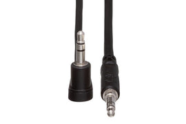 Hosa CMM-105R Stereo Interconnect Cable 3.5mm TRS Male to Right angle 3.5mm TRS Male - 5 foot