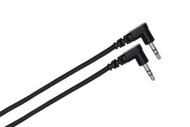 Hosa CMM-110RR Stereo Interconnect Cable Right angle 3.5mm TRS Male to Right angle 3.5mm TRS Male - 10-foot