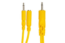 Charger l'image dans la galerie, Hosa CMM-545Y Hopscotch Eurorack Patch Cables - 1.5 foot (Yellow) 5-pack