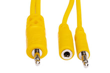 Charger l'image dans la galerie, Hosa CMM-545Y Hopscotch Eurorack Patch Cables - 1.5 foot (Yellow) 5-pack