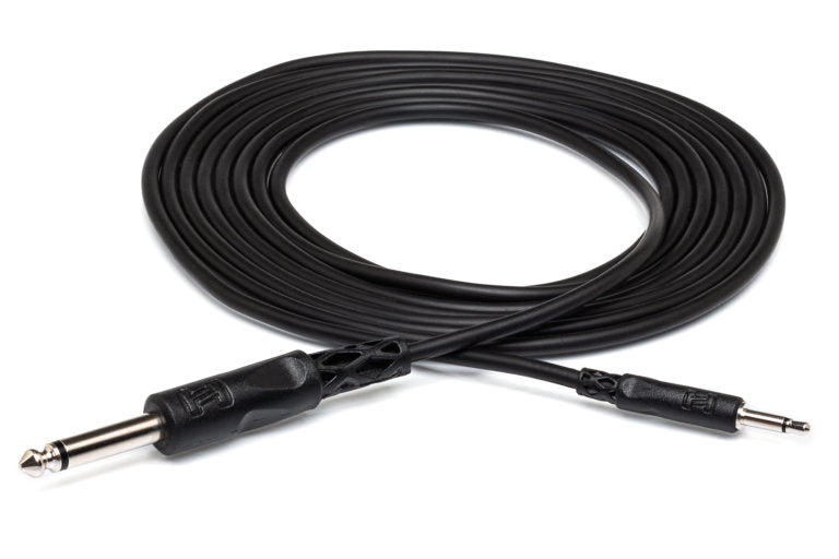 Hosa CMP-310 Interconnect Cable - 3.5mm TS Male to 1/4-inch TS Male - 10 foot