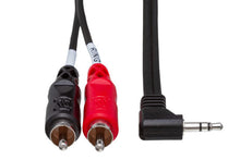 Load image into Gallery viewer, Hosa CMR-215 Stereo Breakout Cable - 3.5mm TRS Male to Left and Right RCA Male - 15 foot