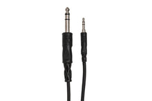Charger l'image dans la galerie, Hosa CMS-110 Stereo Interconnect Cable - 3.5mm TRS Male to 1/4-inch TRS Male - 10 foot