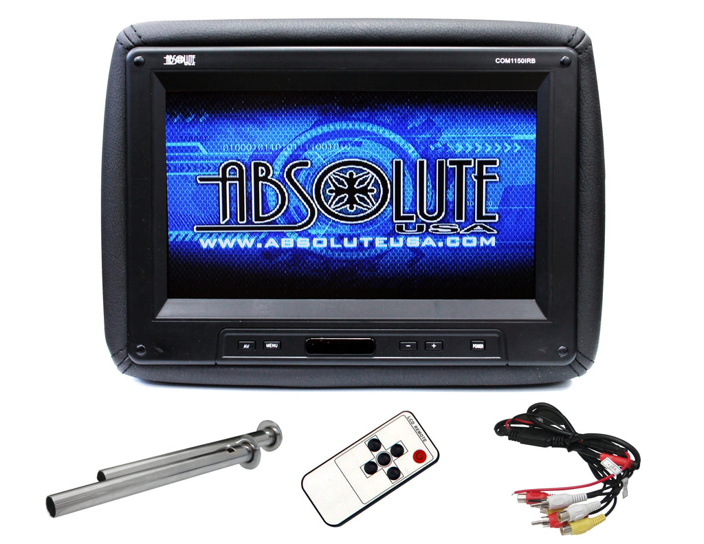 Absolute COM1150IRB 11" Universal Headrest TFT/LCD Monitor W/IR Transmitter