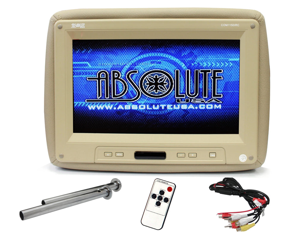 Absolute COM1150IRC 11" Universal Headrest TFT/LCD Monitor W/IR Transmitter