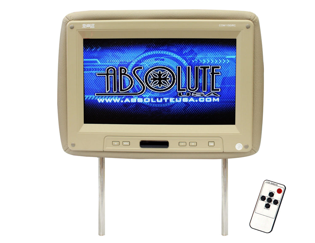 Absolute COM1150IRC 11" Universal Headrest TFT/LCD Monitor W/IR Transmitter