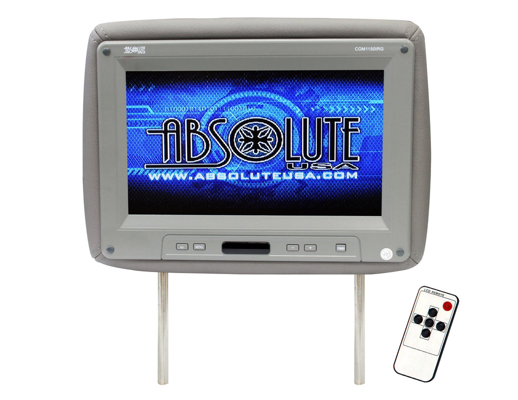 Absolute COM1150IRG 11" Universal Headrest TFT/LCD Monitor W/IR Transmitter