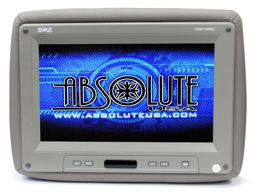 Absolute COM1150IRG 11" Universal Headrest TFT/LCD Monitor W/IR Transmitter
