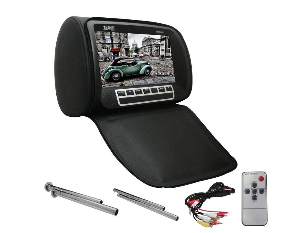 Absolute COM950IRB 9.5" Universal Headrest TFT/LCD Monitor W/IR Zipper Cover