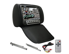Absolute COM-950IRB 9.5-Inch Headrest Pillow with Zipper Cover TFT/LCD Monitor and Built-In IR Transmitter Black