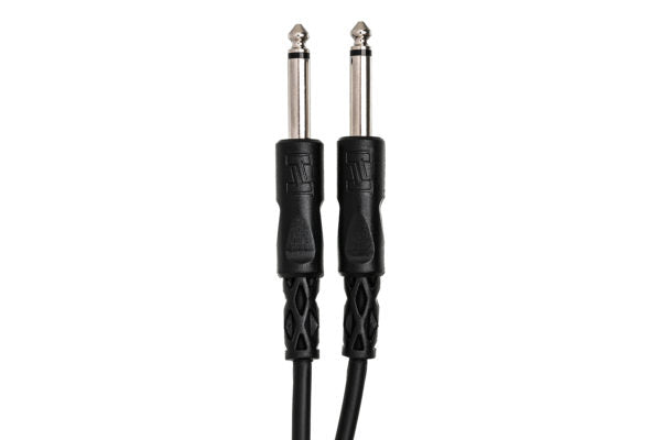 Hosa CPP-115 Interconnect Cable - 1/4-inch TS Male to 1/4-inch TS Male - 15 foot