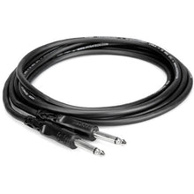 Load image into Gallery viewer, Hosa CPP-101 Interconnect Cable - 1/4-inch TS Male to 1/4-inch TS Male - 1 foot