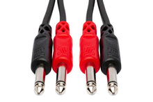 Load image into Gallery viewer, Hosa CPP-203 Stereo Interconnect Cable - Dual 1/4-inch TS Male to Same - 9.9 foot