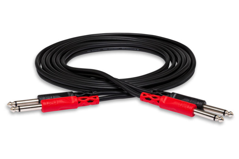 Hosa CPP-204 Stereo Interconnect Cable Dual 1/4-inch TS Male to Same 13.2 foot
