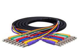 Hosa CPP-801 8-channel 1/4-inch TS Male Snake - 3.3 foot