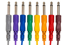 Charger l'image dans la galerie, Hosa CPP-890 1/4-inch TS Male Patch Cable 8-pack - 3 foot (Various Colors)