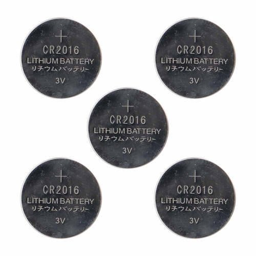 Install Bay CR2016 Lithium 3 Volt Battery 1.6MM - Package of 5
