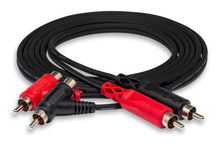 Charger l'image dans la galerie, Hosa CRA-202PB Stereo Interconnect Dual RCA to Dual Piggyback RCA Cable - 6.6 foot