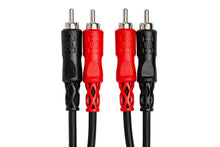 Charger l'image dans la galerie, Hosa CRA-201R Stereo Interconnect Dual RCA to Dual Right Angle RCA Cable - 3.3 foot