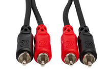 Charger l'image dans la galerie, Hosa CRA-201RR Stereo Interconnect Dual Right Angle RCA to Dual Right Angle RCA Cable - 3 foot