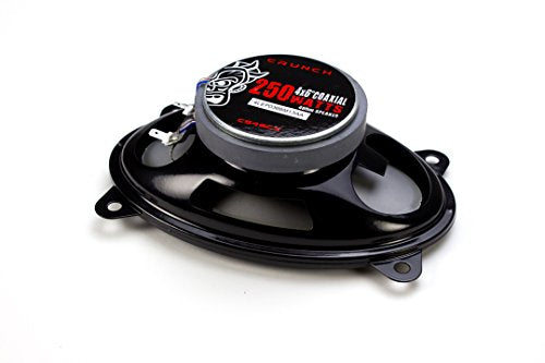 Crunch Ground Pounder CS46CX250W Max (125W RMS) 4x6" CS Series 2-Way Coaxial Car Speakers