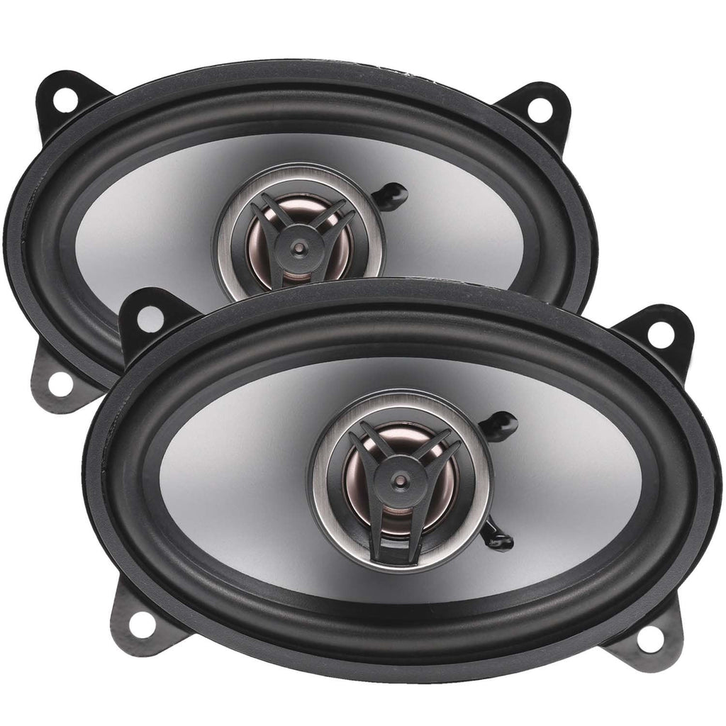 Crunch Ground Pounder CS46CX250W Max (125W RMS) 4x6" CS Series 2-Way Coaxial Car Speakers