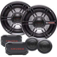 Charger l&#39;image dans la galerie, Crunch CS65C 600W Peak (300W RMS) 6.5&quot; CS Series 2-Way Component Speaker System