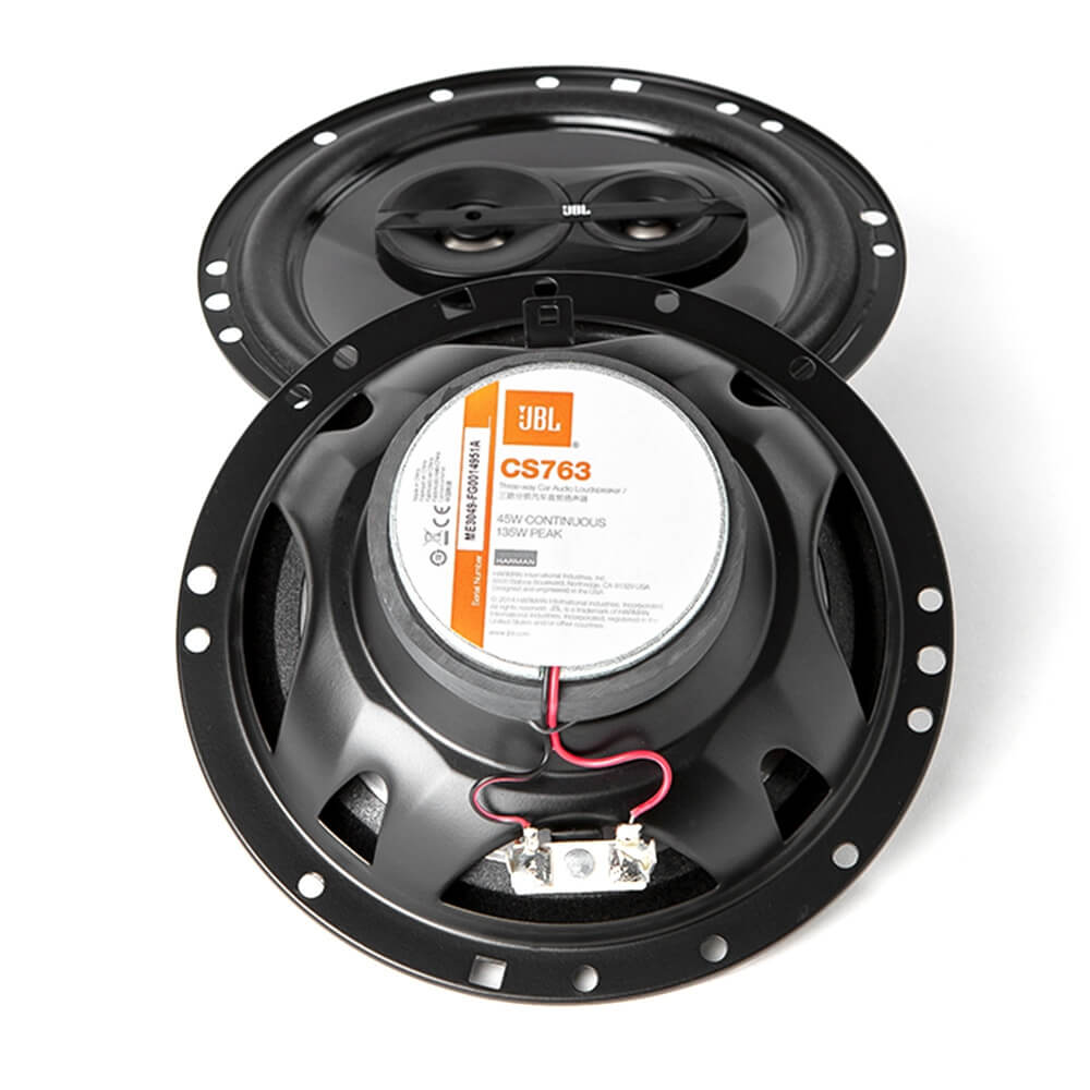 JBL CS763 CS-Series 6.5in 135 Watts Peak 3-Way Coaxial Car Audio Speaker