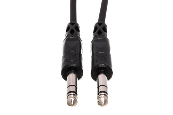 Hosa CSS-115R Balanced Interconnect Cable - 1/4-inch TRS Male to Right Angle 1/4-inch TRS Male - 15 foot