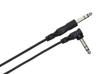 Charger l'image dans la galerie, Hosa CSS-103R Balanced Interconnect Cable - 1/4-inch TRS Male to Right Angle 1/4-inch TRS Male - 3 foot