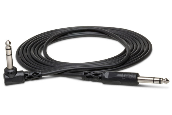 Hosa CSS-103RR Balanced Interconnect Cable - Right Angle 1/4-inch TRS Male to Right Angle 1/4-inch TRS Male - 3 foot
