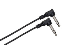 Load image into Gallery viewer, Hosa CSS-105R Balanced Interconnect Cable - 1/4-inch TRS Male to Right Angle 1/4-inch TRS Male - 5 foot