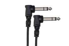 Charger l'image dans la galerie, Hosa CSS-105RR Balanced Interconnect Cable - Right Angle 1/4-inch TRS Male to Right Angle 1/4-inch TRS Male - 5 foot