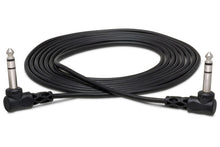 Charger l'image dans la galerie, Hosa CSS-105RR Balanced Interconnect Cable - Right Angle 1/4-inch TRS Male to Right Angle 1/4-inch TRS Male - 5 foot