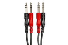 Load image into Gallery viewer, Hosa CSS-201 Stereo Interconnect Dual 1/4-inch TRS Male to Dual 1/4-inch TRS Male Cable - 3.3 foot