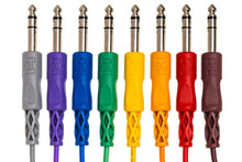 Charger l'image dans la galerie, Hosa CSS-845 1/4-inch TRS Male to 1/4-inch TRS Male Patch Cable 8-pack - 1.5 foot (Various Colors)