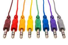 Charger l'image dans la galerie, Hosa CSS-830 1/4-inch TRS Male to 1/4-inch TRS Male Patch Cable 8-pack - 1 foot (Various Colors)