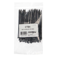 Load image into Gallery viewer, Install Bay CTB4 Cable Tie 4" Black 100 Count