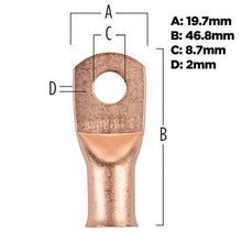 Load image into Gallery viewer, Install Bay CUR10516 Copper Uninsulated Ring Terminal 1/0 Gauge 5/16" 5/PK