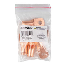 Load image into Gallery viewer, Install Bay CUR10516 Copper Uninsulated Ring Terminal 1/0 Gauge 5/16" 5/PK