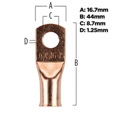 Load image into Gallery viewer, Install Bay CUR1516 Copper Uninsulated Ring Terminal 1 Gauge 5/16" 10/PK