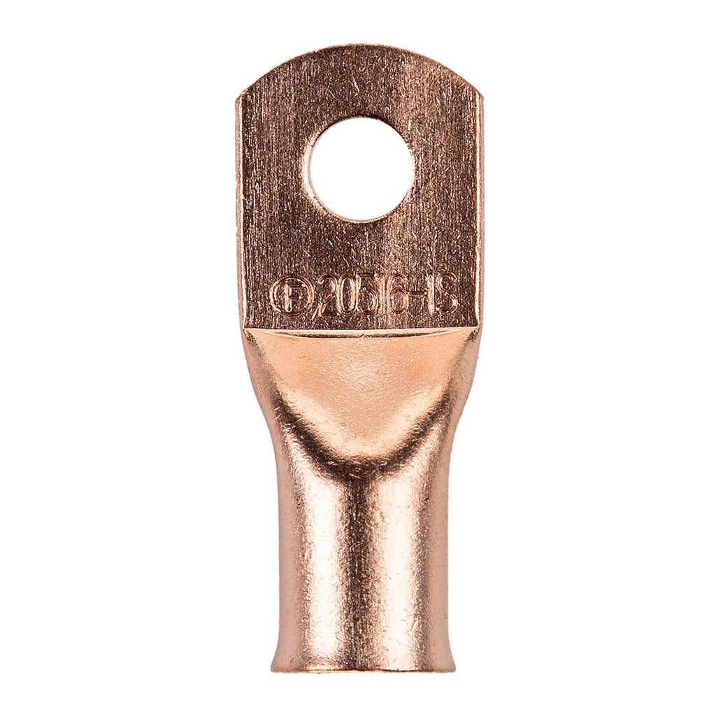 Install Bay CUR20516 Copper Uninsulated Ring Terminal 2/0 Gauge 5/16" 5/PK