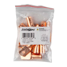 Load image into Gallery viewer, Install Bay CUR210 Copper Uninsulated Ring Terminal 4 Gauge 1/2 inch